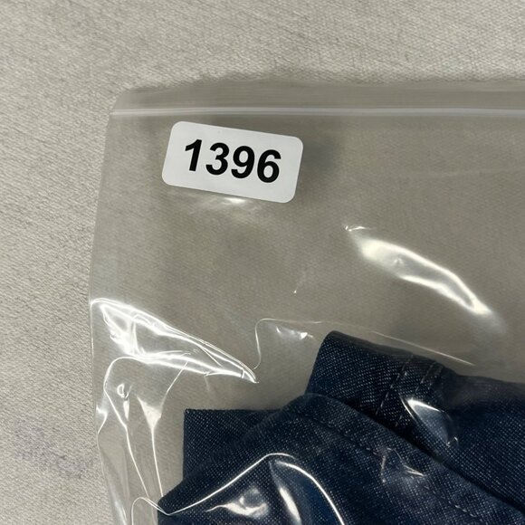 Port & Company Ladies XL Denim Button-Up Shirt Short Sleeve Casual 100% Cotton - Picture 14 of 14